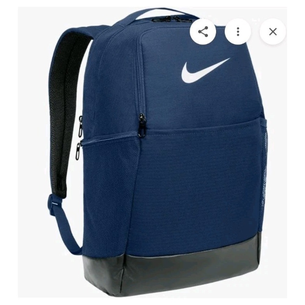Nike‎ Brasilia Training Backpack Bookbag (Medium)  Midnight Navy DH7709-410